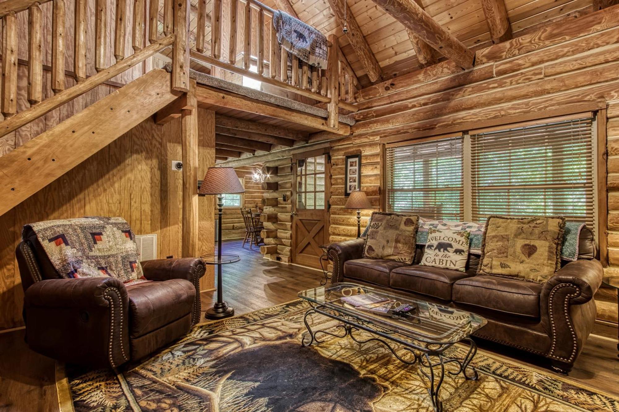 Very Private, Real Log Cabin With Hot Tub! Севьервилл Экстерьер фото